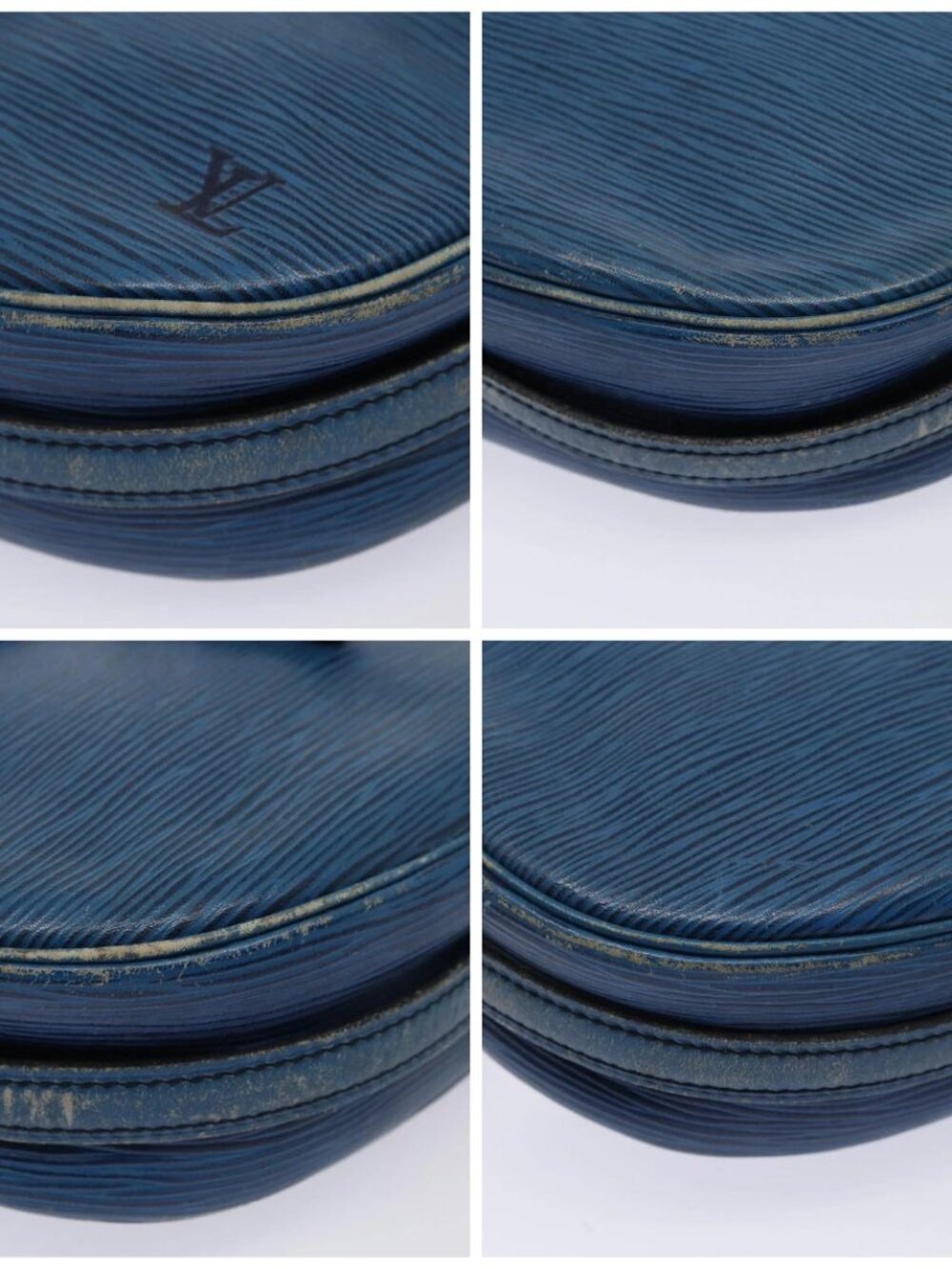 LOUIS VUITTON Epi June Feuille MM Shoulder Bag Blue M52155 LV Auth 82031 - Picture 15 of 16